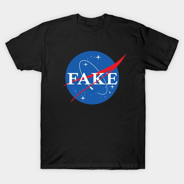 Nasa Fake Logo T-Shirt by Nerd_art